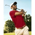 thumbnail image 4 of NY Threads Men's Golf Polo Shirt UPF 70+ Regular Fit Moisture Wicking Quick Dry Performance Short Sleeves Polo, Medium, Red, 4 of 7