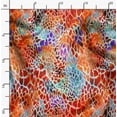 thumbnail image 2 of Soimoi Orange Rayon Fabric Leopard Animal Skin Printed Craft Fabric by the Yard 42 Inch Wide, 2 of 6