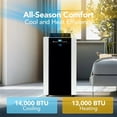 thumbnail image 4 of Whynter Dual Hose Portable AC 14,000 BTU, 500 Sq Ft, Heater Dehumidifier Fan with Filter, 4 of 13