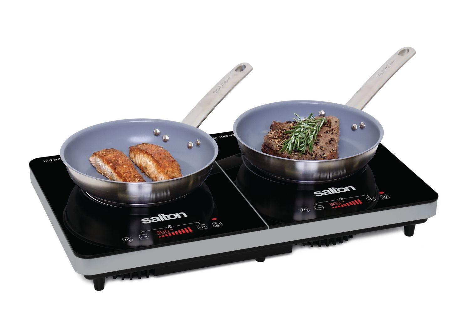 Salton Cuisinière à Induction Portable Double, 1800W, ID1487