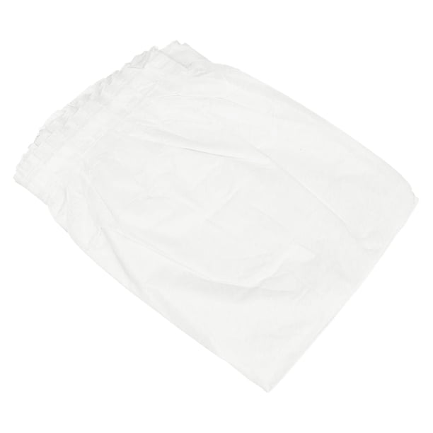 KAKOWELY Falda de mesa de plástico portátil y desechable, ideal para fiestas, bodas, cumpleaños y decoración del hogar (blanca).