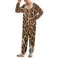 thumbnail image 5 of Jaguar Spotted Wildcat Coat Unisex Adult Onesie Pajamas with Pockets for Women Men Hooded Loungewear, 5 of 8