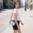 thumbnail image 5 of FORMRS Mini Crossbody Bag for Women Adjustable Shoulder Rope Travel Casual Phone Purse, Cute Cat Faces, 5 of 7