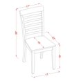 thumbnail image 2 of East West Furniture Milan 10" Wood Dining Chairs in Saddle Brown (Set of 2), 2 of 3
