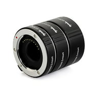 Opteka Auto Focus DG EX Macro Extension Tube Set for Pentax Q Series Mirrorless Cameras (Includes 10mm, 16mm, 21mm Tubes)