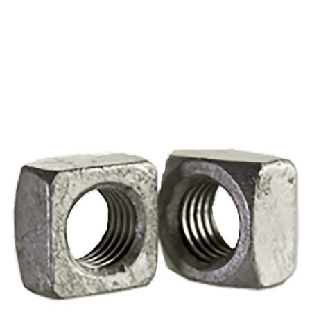 

1/2-13 Regular Square Nuts / Grade 2 / Hot Dip Galvanized (Quantity: 750 pcs)