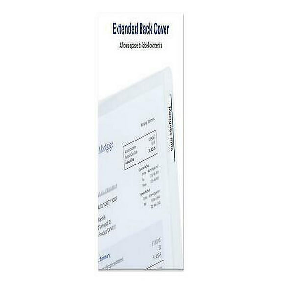 1PK Heavy-Duty Plastic Sleeves, Letter Size, Clear, 12/Pack