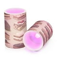 thumbnail image 7 of Yayeee Flameless Candles with Remote Flickering Battery Operated Multi Color Changing, Brown Cakes, 7 of 7