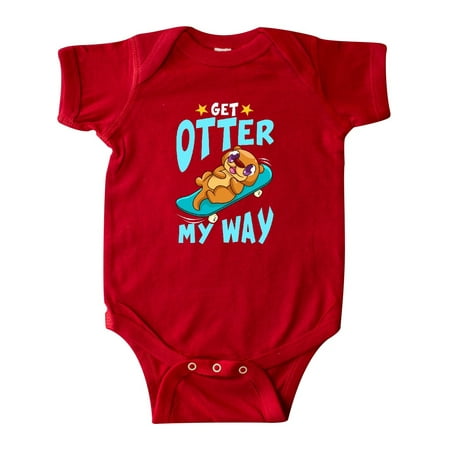 

Inktastic Otter Cute Kids Skateboarding Gift Baby Boy or Baby Girl Bodysuit