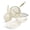 Cream White, variant on Chef Power 7 Pcs Ceramic Cookware Sets, Non-Stick Pots and Pans Set with Stainless Steel Handles, Dishwasher and Oven Safe, Light Purple with Light Gold Handles