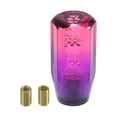 thumbnail image 1 of Perillas de cambio universales Unique Bargains con 2 adaptadores para vehículos automáticos y manuales, acrílico rosa púrpura de 10 cm, 1 of 7