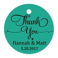 thumbnail image 1 of 100 Pcs Papier Cadeau Rond Personnalisé Merci à Suspendre Tags Cadeaux de Mariage Personnalisés Tags, 1 of 1