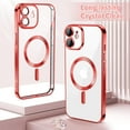 thumbnail image 3 of 2-in-1 Entronix Bundle for iPhone 11, Magnetic Clear Case 1 Screen Protector, Red, 3 of 8
