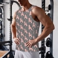thumbnail image 5 of Rateoe Poodle Dog Pattern Sleeveless Gym Shirt Muscle Tee Breathable Workout Shirt Slim-Fit Tank Quick Dry Fit Muscle Tank Top Bodybuilding Sleeveless T Shirt-Medium, 5 of 7