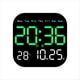 thumbnail image 1 of Relojes de Pared Digitales Temperatura Fecha Semana VisualizacióN Reloj de Mesa ElectróNico 12/24H Reloj Despertador LED Montado en la Pared Control Remoto,E, 1 of 9