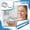 A004- Dark Blue, variant on Mouth Guard Case, Small Plastic Storage Box, Clear Plastic Box, 2.5X2 In, Dental Appliance Holding, Daily Oral Care, Green Base, 2 Pc