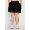 thumbnail image 5 of Womens Plus Size Trendy Jersey Mesh Pleated Active Skort, 5 of 5
