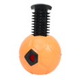 thumbnail image 3 of S SERENABLE Dog Treat Dispensing Soccer Chew Fetch Throw Ball for Teeth Cleaning Chewing Orange, 3 of 9