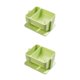 thumbnail image 3 of Soporte de esponja de maquillaje ABS autoadhesivo Minnieouse 2 compartimentos Verde 2Conjunto, 3 of 6