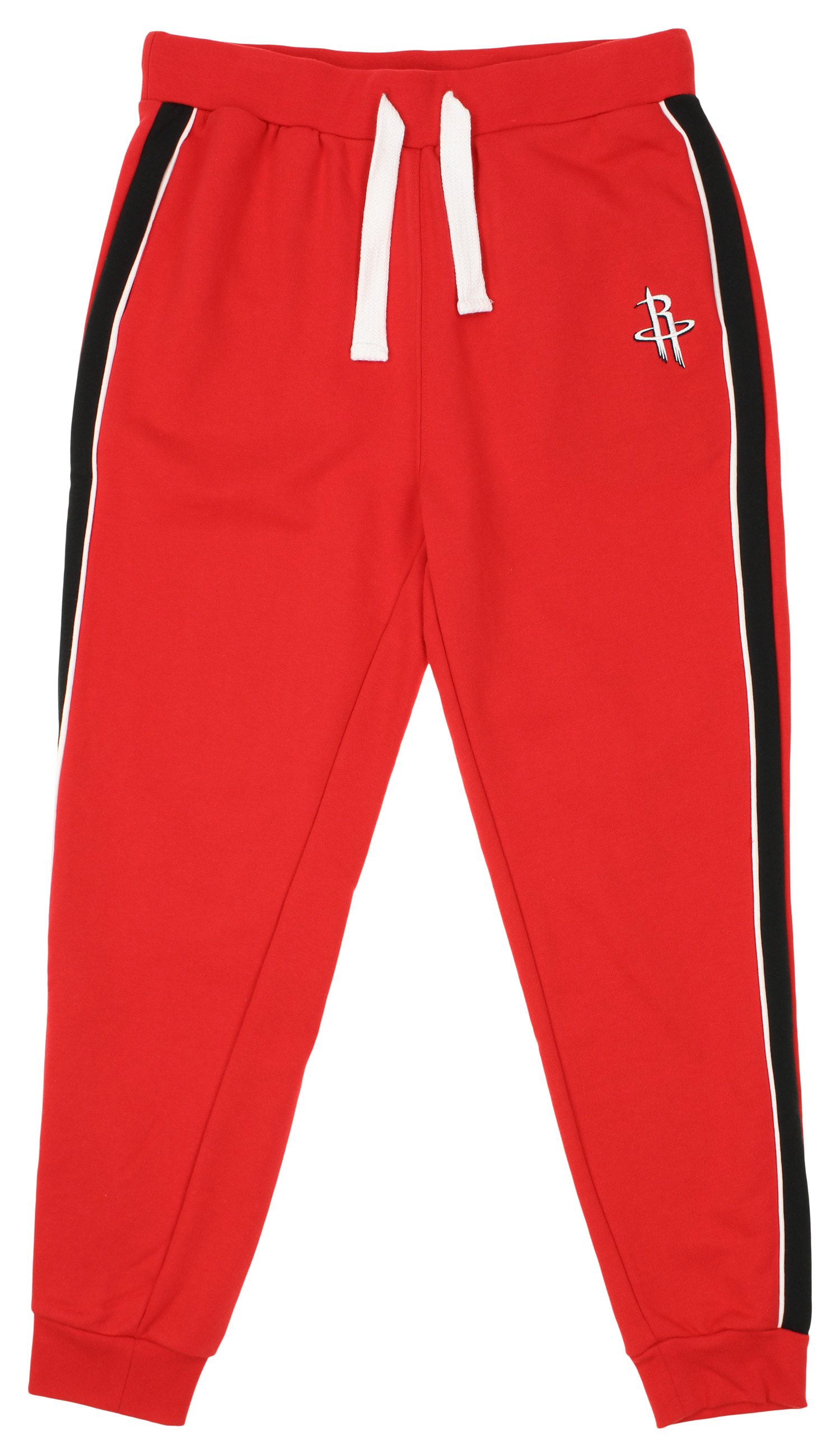 FISLL NBA Men's Houston Rockets French Terry Jogger with Piping ...