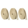 thumbnail image 1 of Unique Bargains 3 Rolls Natural Burlap Fabric Ribbon 5/8 Inch Burlap Wired Ribbon Rustic Ribbon, 1 of 5