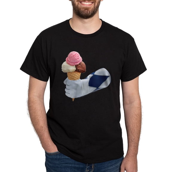 CafePress - Power Rangers Holding Ice Crea Men's Value T Shirt - Men's Classic Graphic Cotton T-Shirt