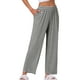 thumbnail image 4 of Pantalones de pijama de algodón para mujer INSPIRE CHIC con cintura elástica, sueltos, pantalones de lounge con bolsillos, sudaderas 2XL a rayas negras, 4 of 6