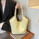 thumbnail image 5 of Bolso Cesta Likrtyny gran Capacidad cuero suave amarillo, 5 of 9