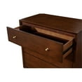 thumbnail image 3 of Alpine Furniture Flynn Mid Century Wood 3 Drawer Accent Chest in Walnut (Brown), 3 of 7