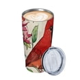 thumbnail image 2 of WYYP Cardinal Flowers 20oz Car Straw Cup (with Straw) 304 Stainless Steel PS Cover Birthday Cardinal Flowers 20oz, 2 of 7