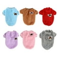 thumbnail image 4 of Greeniant Ropa para perros Disfraces Estilo simple Suéter multicolor para mascotas Cachorros Camisa Suavidad Mantener caliente Cachorro Chaleco Café L Ropa para mascotas Café S Greeniant PT003805-06B, 4 of 6