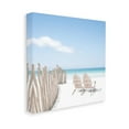 thumbnail image 4 of Stupell Industries Minimal Beach Chairs View Landscape Painting Gallery Wrapped Canvas Art Print Wall Art, 36 x 36, 4 of 8