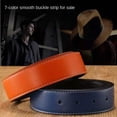 thumbnail image 3 of High-quality 3.7cm Trouser Jeans Belt Decor Replace Strap Durable Leather Belt Strap No Buckle Belt Waistband Genuine Leather ORANGE, 3 of 8