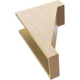 thumbnail image 6 of 8"W x 16"D x 24"H Classic Burlington Rough Cedar Woodgrain TimberThane Corbel, Primed Tan, 6 of 6