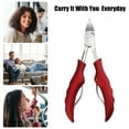 thumbnail image 3 of Toe Nail Clippers Professional Nail Clippers Set for Travel or Home Red Stainless Steel, 3 of 6