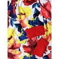 thumbnail image 5 of Ma Croix Mens Graphic Print Vibrant Flower Zip Up Hoodie Sweater, 5 of 6