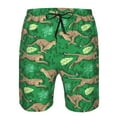 thumbnail image 3 of Logiee Leopard Print Print Mens Swim Trunks Quick Dry Board Shorts,Breathable Hawaii Beach Shorts Swimwear Bathing Suits-3X-Large, 3 of 6