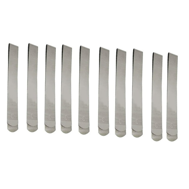 Wosthever Paquete de 10 herramientas de medición de costura Metal fijo duradero pulido protección contra el óxido herramienta de dobladillo De coser