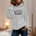thumbnail image 2 of HNMKIU God Is Greater Than The Highs and Lows Sweatshirt Women Pullover Long Sleeve Graphic Top Graphic Hoodies Grey,L, 2 of 5