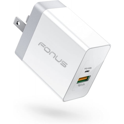 Fast Home Charger For Iphone 12 Pro Max Mini 11 Pro Max 36w 2 Port Usb Type C Port Travel Wall Power Adapter Folding Prongs Quick Charge Ac Plug O3q Walmart Com Walmart Com