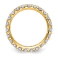 thumbnail image 2 of 14K Yellow Gold Ring Band Eternity Diamond Round Polished U Shared Prong 2ct , Size 9, 2 of 4