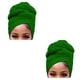 thumbnail image 4 of Sonducket Hijab interior con nudo de turbante largo, gorro multiusos a prueba de polvo, gorros, gorro, accesorios para mujer, verde brillante Verde brillante 2piezas Sonducket CBP468082, 4 of 6