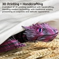 thumbnail image 4 of Feathered Wyvern Dragon, 3D Printed Dragon, Articulated Dragon, Fidget Dragon, 3D Printed Toys, Desktop Pet, 4 of 7