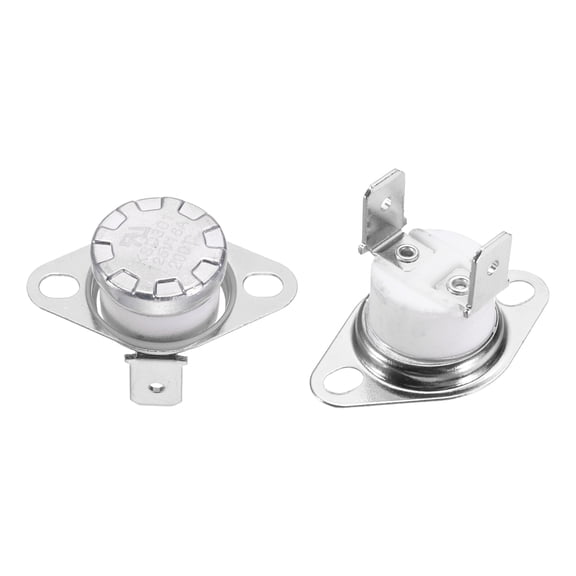 Uxcell 2Pcs KSD301 Thermostat 200°C/392°F 16A Normally Closed N.C Switch Ceramic