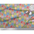 thumbnail image 2 of Soimoi Tissu Satin Modal Œuf de Pâques Imprimé 1 Yard 42 Pouces de Large, 2 of 3