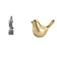 thumbnail image 1 of Estatua De Piedra Guan Yin Y Figurita De Pájaros Dorados, Adorno Animal De Feng Shui Budista Chino Para Decoración Moderna Del Hogar, Escritorio, Oficina, Sala De Estar, Dormitorio, Repisa,, 1 of 8