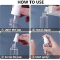 thumbnail image 5 of 3.4 Oz Clear Travel Spray Bottle - Fine Mist, Refillable, Leak-Proof, Suitable For Alcohol Sprayers, Cosmetic Moisturizing Spray Bottles, 5-Pack., 5 of 7