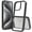 Black, variant on Allytechgroup iPhone 16 Pro Max Case Clear, Slim Fit Acrylic Transparent Shockproof Not-Yellowing Bumper Minimalist Phone Case for Apple iPhone 16 Pro Max, Black