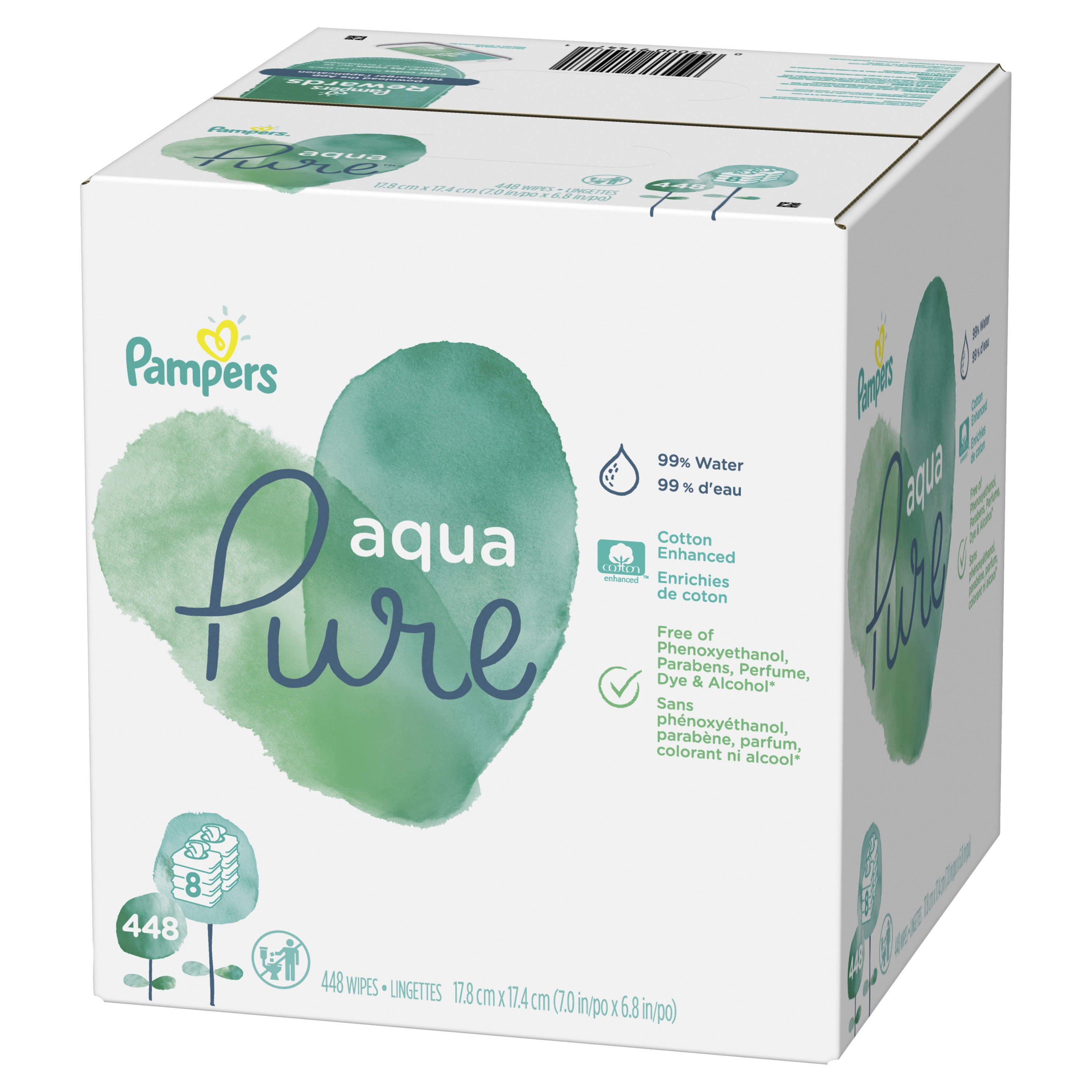 pampers aqua pure baby wipes