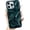 Green, variant on for iPhone 16 Pro Max Case,Chrome Plating Electroplated Tin Foil Pleated Water Ripple Wave Pattern Phone Case (Red,16 Pro Max)